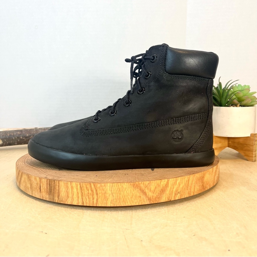 Timberland Eden Square/Flannery Sneaker Boot in Black Nubuck Leather Size 8